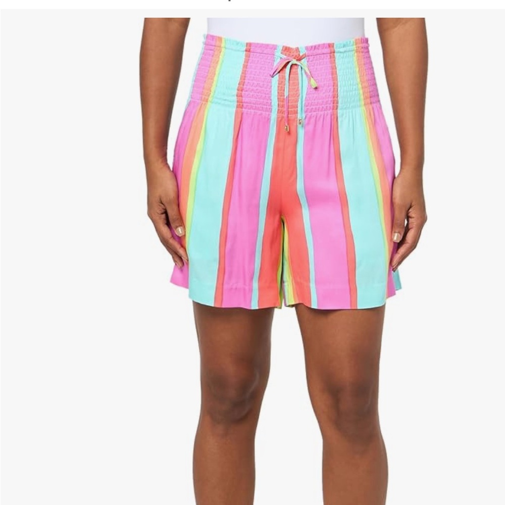 Trina Turk Women's Striped Pull on Shorts